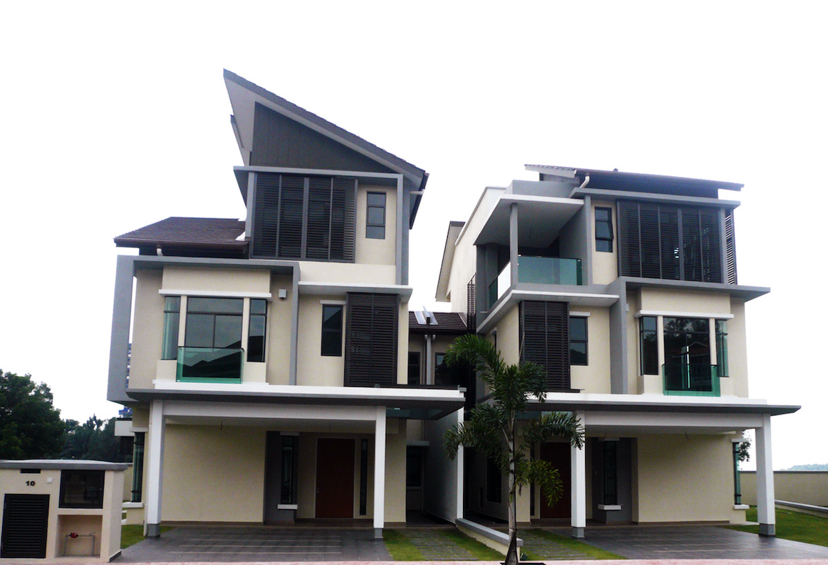 The houses at Essente Shah Alam